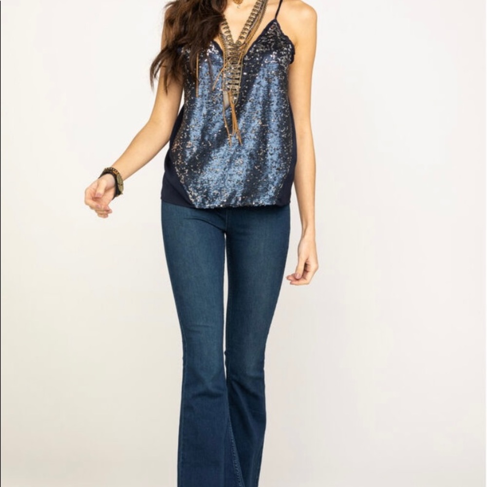 Free People women’s flare pull on jeans